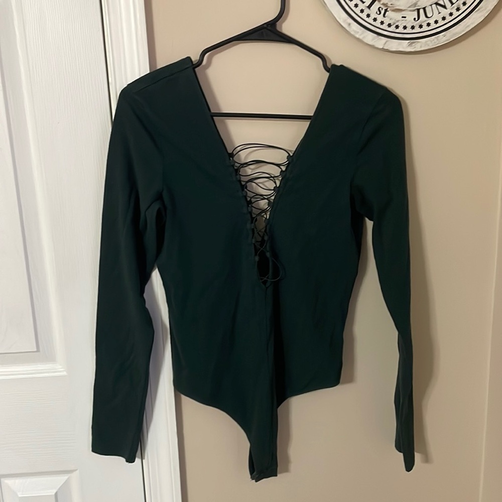 Dark Green Express body suit